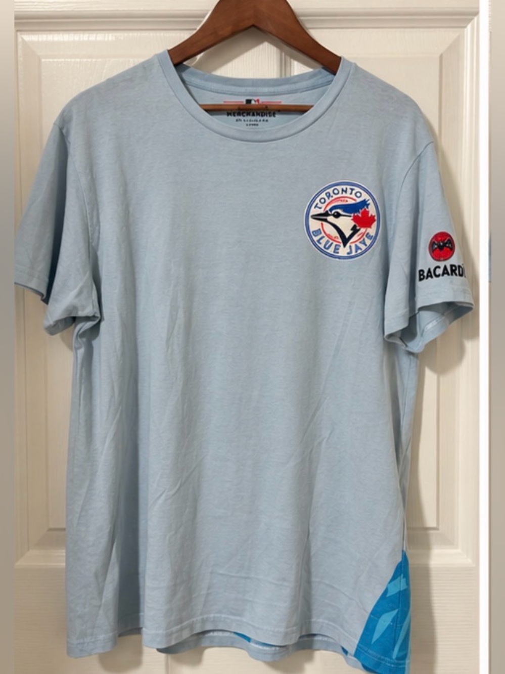 Toronto Blue Jays Light Blue Short Sleeve Crew Neck T‑Shirt